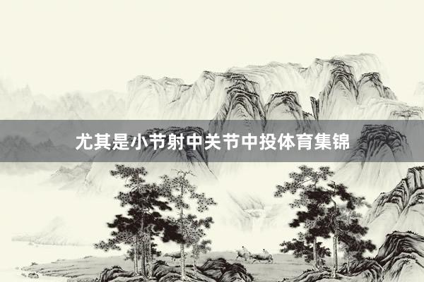 尤其是小节射中关节中投体育集锦