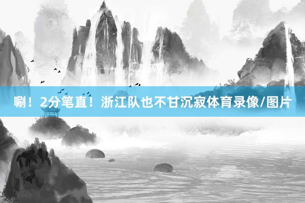 唰！2分笔直！浙江队也不甘沉寂体育录像/图片