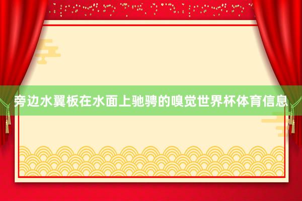 旁边水翼板在水面上驰骋的嗅觉世界杯体育信息