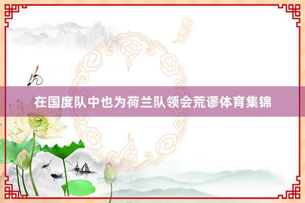 在国度队中也为荷兰队领会荒谬体育集锦