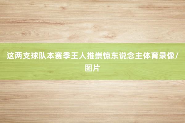 这两支球队本赛季王人推崇惊东说念主体育录像/图片