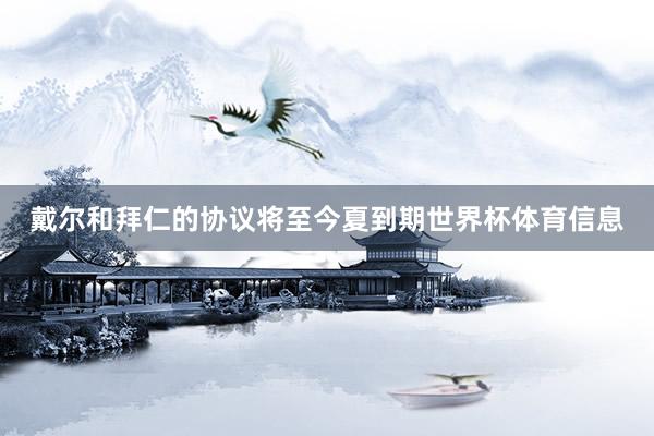 戴尔和拜仁的协议将至今夏到期世界杯体育信息