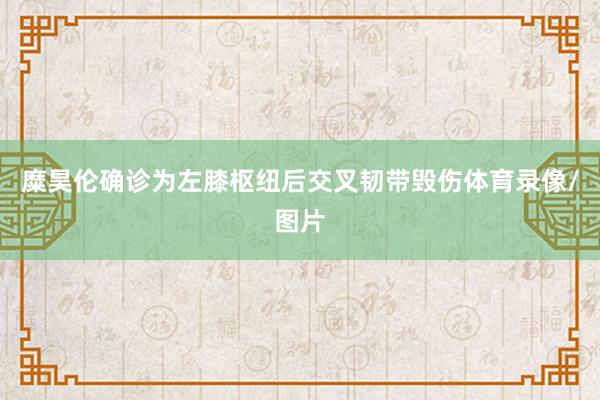 糜昊伦确诊为左膝枢纽后交叉韧带毁伤体育录像/图片