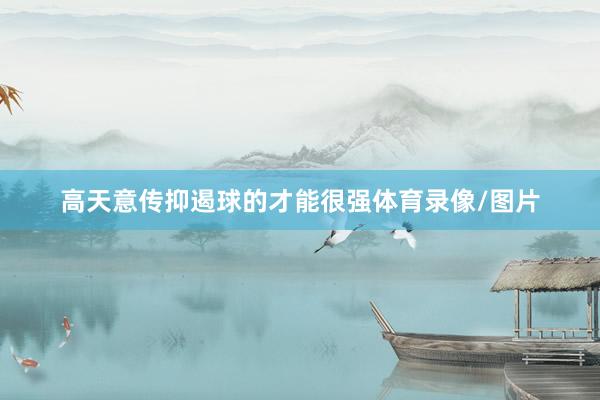高天意传抑遏球的才能很强体育录像/图片
