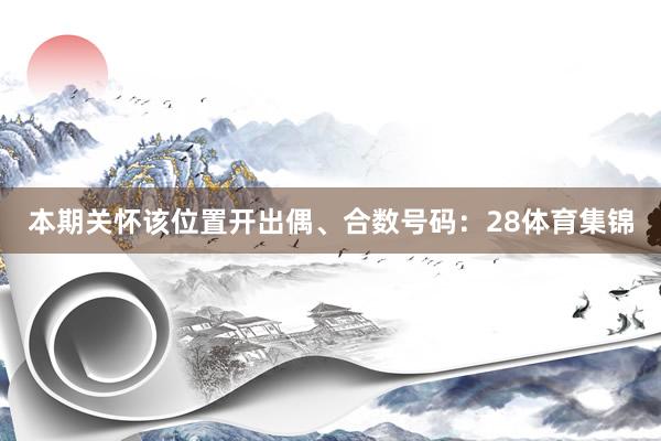 本期关怀该位置开出偶、合数号码：28体育集锦