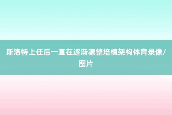斯洛特上任后一直在逐渐骤整培植架构体育录像/图片