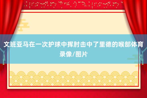 文班亚马在一次护球中挥肘击中了里德的喉部体育录像/图片