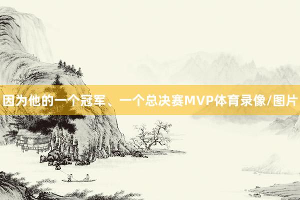 因为他的一个冠军、一个总决赛MVP体育录像/图片